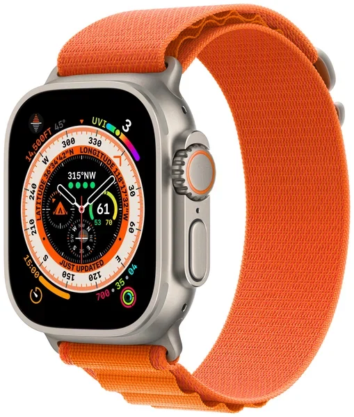 Apple Watch Ultra Titanium Orange Alpine Loop